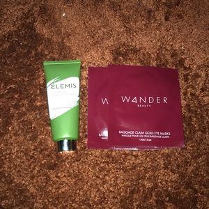 Vital veggie mask and Baggage gold eye masks